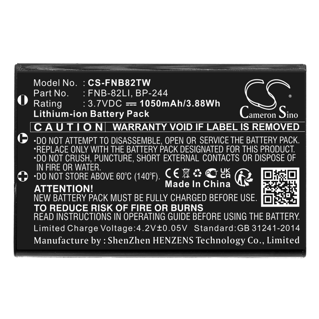 Battery Replaces FNB-82LI