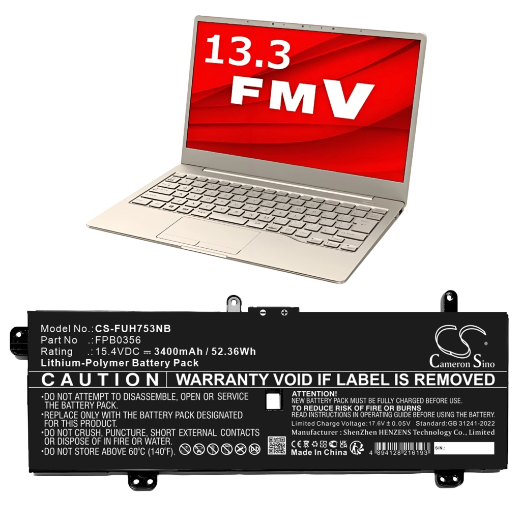 Batteria compressa Fujitsu CS-FUH753NB