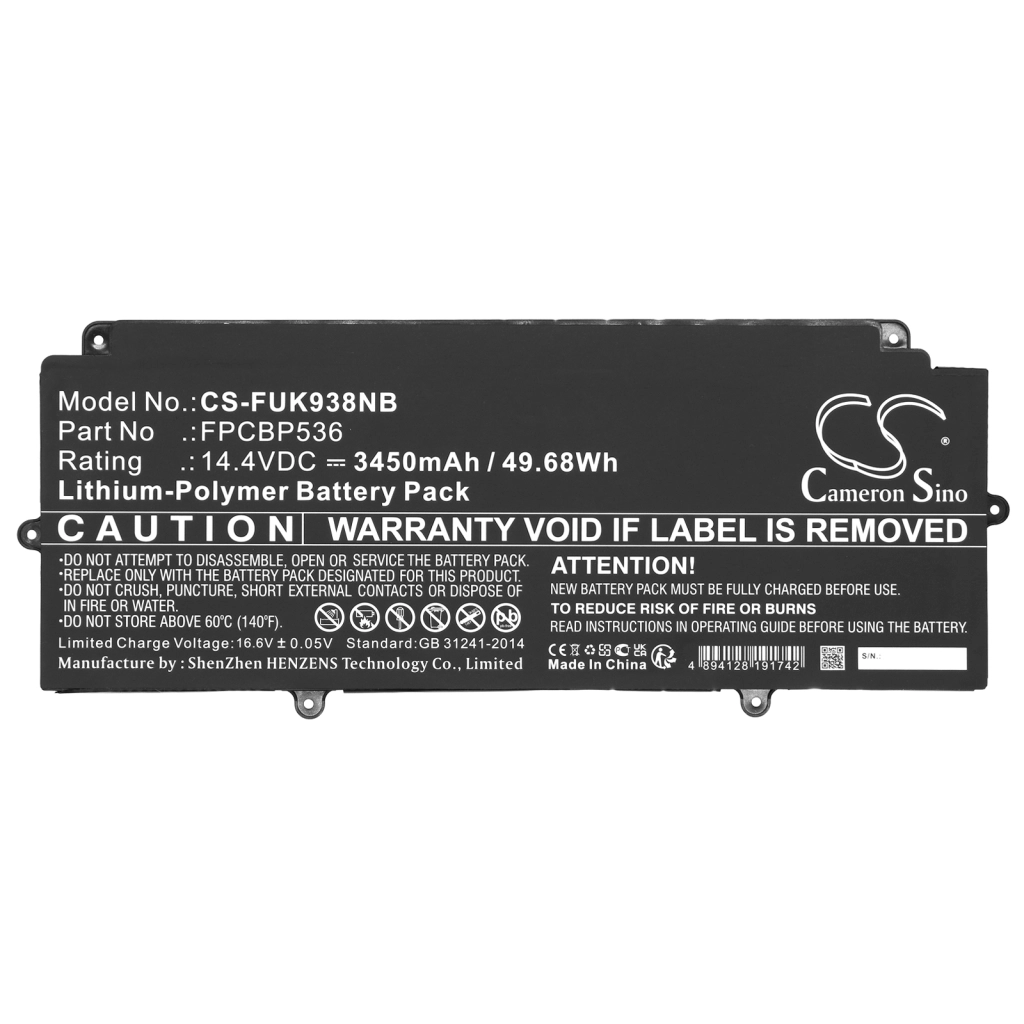 Batteria notebook Fujitsu Lifebook U939X(VFY U939XM470SIT) (CS-FUK938NB)