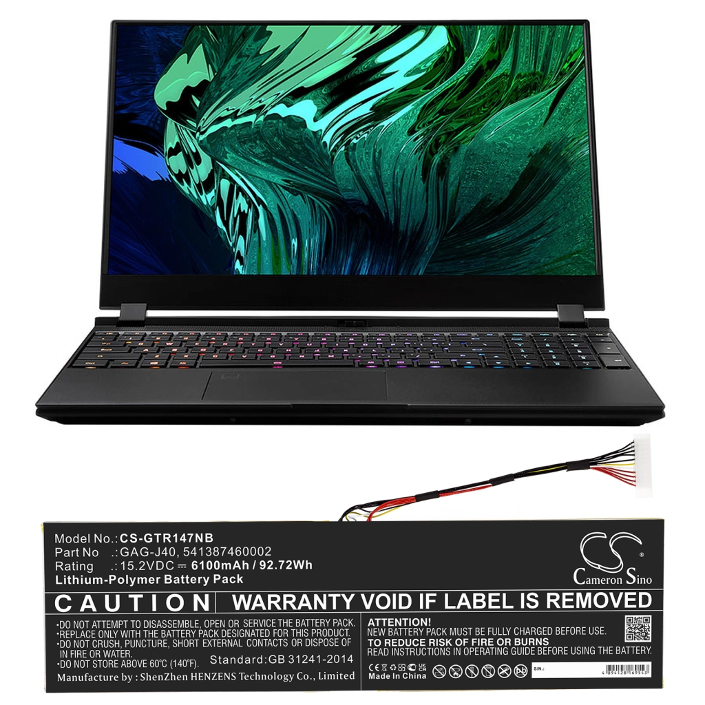 Batteria notebook Gigabyte Aero 15W v8 (CS-GTR147NB)