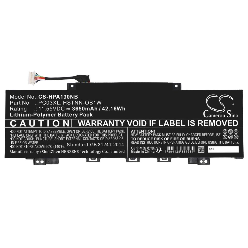 Batteria notebook HP Pavilion Aero 13-be0900nc (CS-HPA130NB)