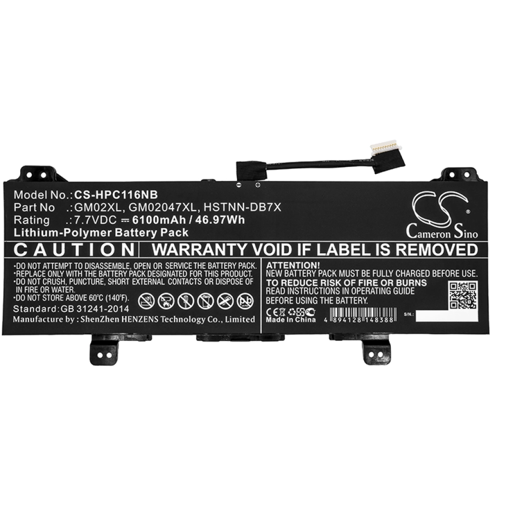 Batteria notebook HP Chromebook 11 G6 (CS-HPC116NB)