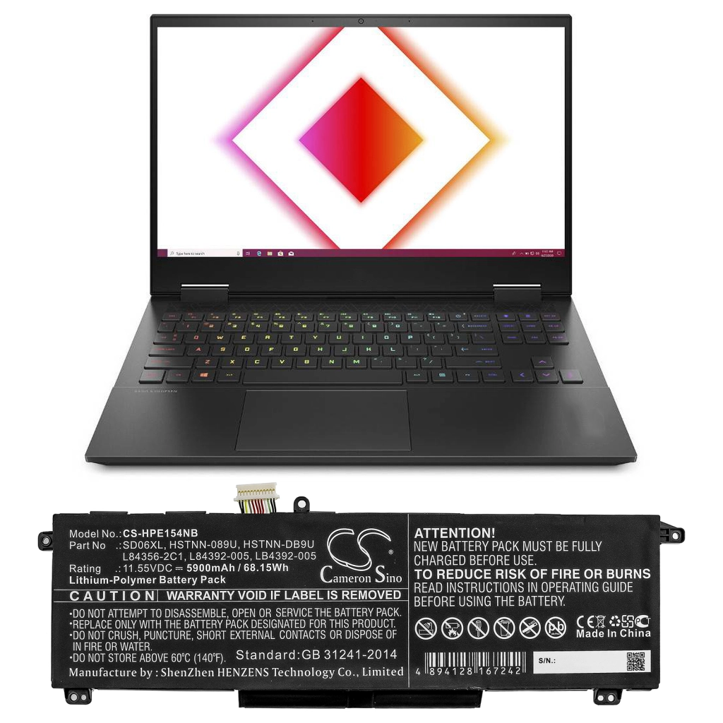 Batteria notebook HP Omen 15-EK0010TX