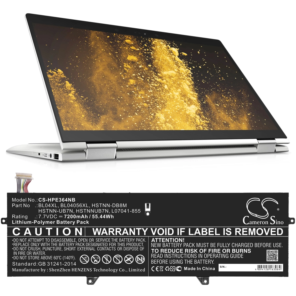 Batteria notebook HP EliteBook x360 1040 G5(5DG27EA) (CS-HPE364NB)