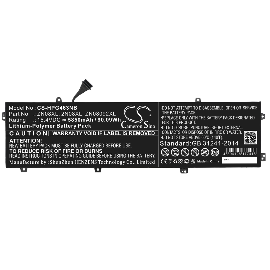 Batteria notebook HP ZBook Studio G4 HSN-C02C Mobile Workstation (CS-HPG463NB)