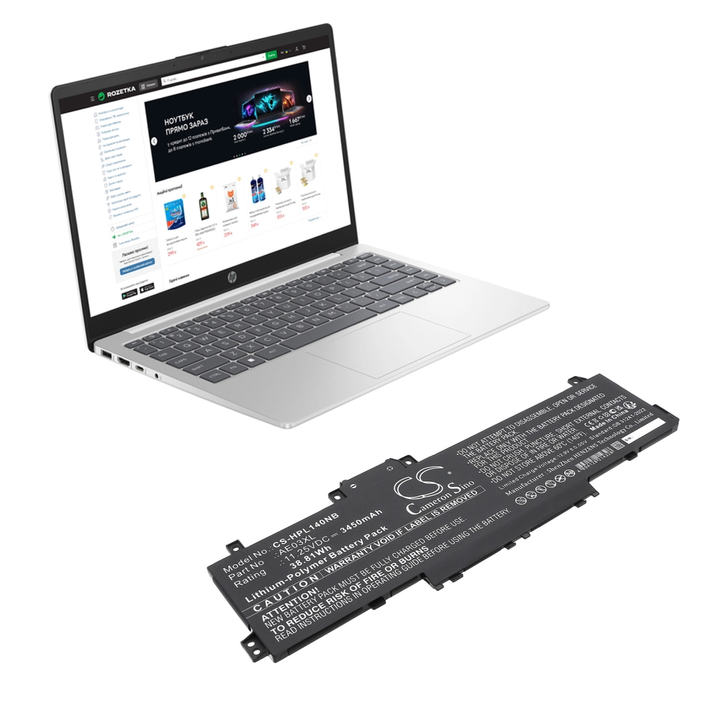 Batteria notebook HP 15-FC0003NH (CS-HPL140NB)