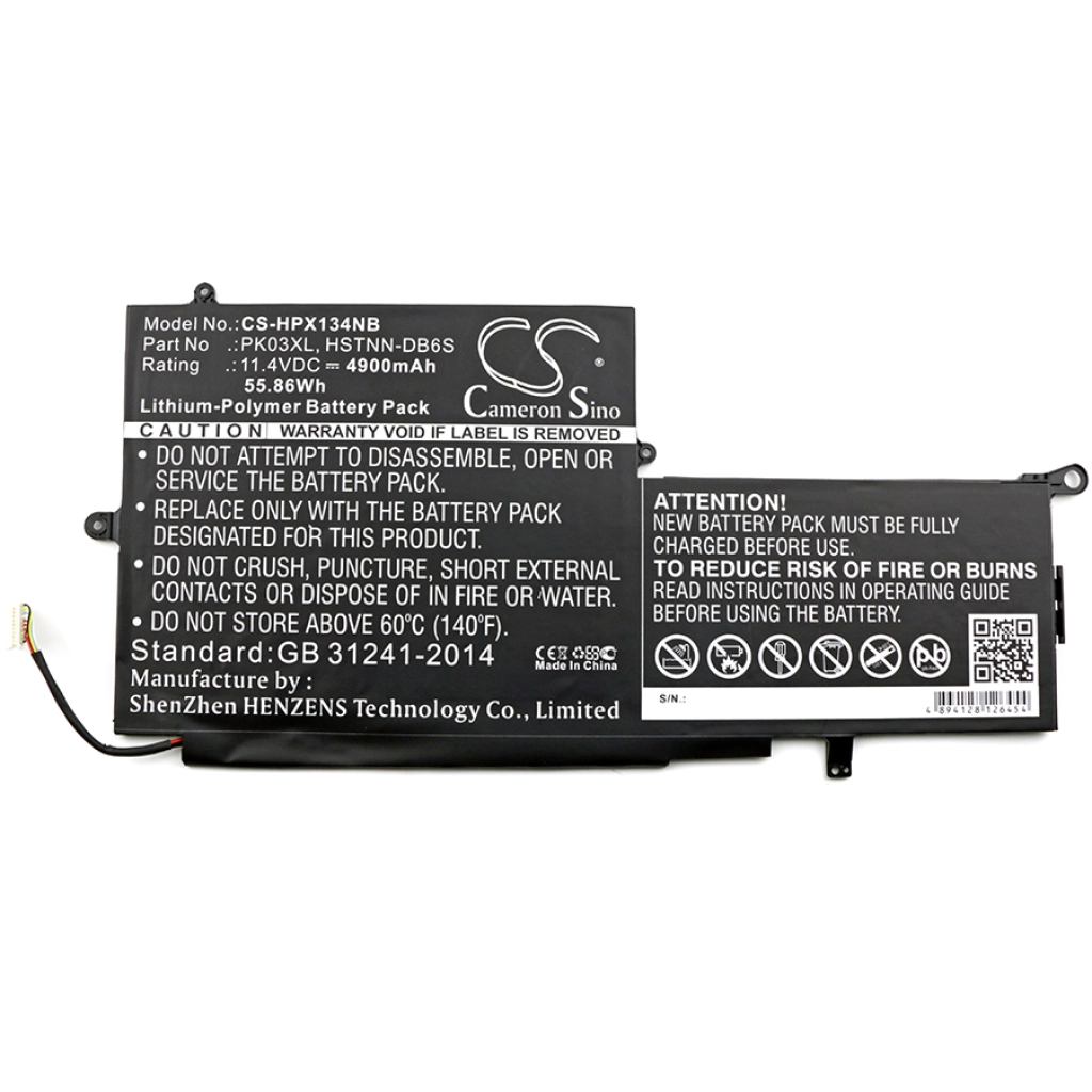 Batteria notebook HP Spectre x360 13-4005tu(L2Z73pa) (CS-HPX134NB)