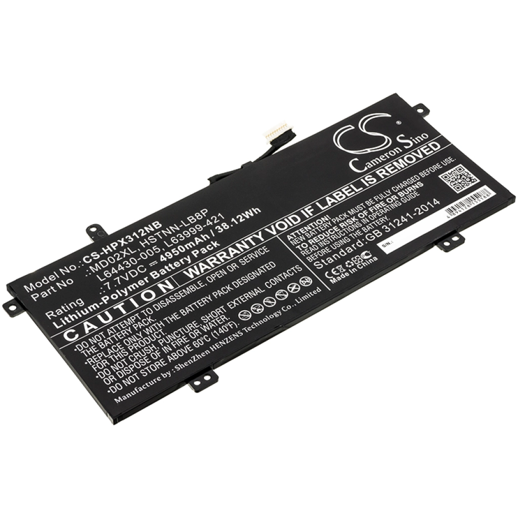 Batteria notebook HP Chromebook X360 12B-CA0010NR (CS-HPX312NB)