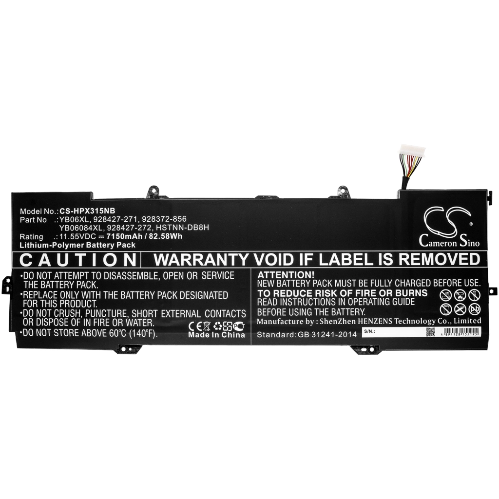 Batteria notebook HP Spectre X360 15-CH005UR (CS-HPX315NB)