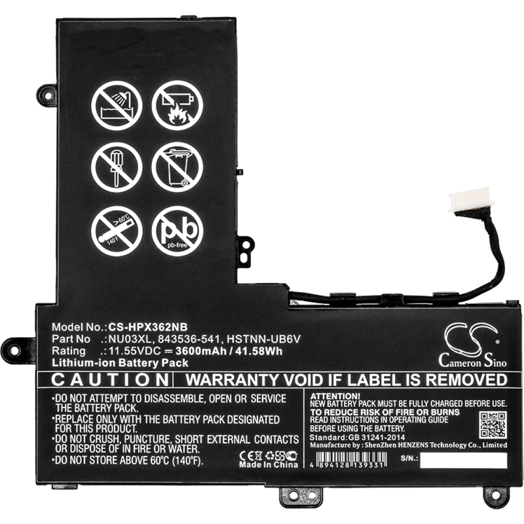 Batteria notebook HP Stream 11-ab005ur (CS-HPX362NB)