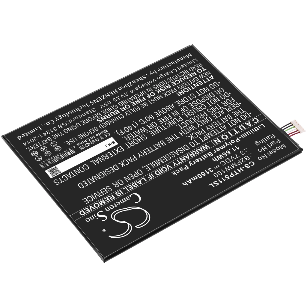 Batteria compressa HTC P510 (CS-HTP511SL)