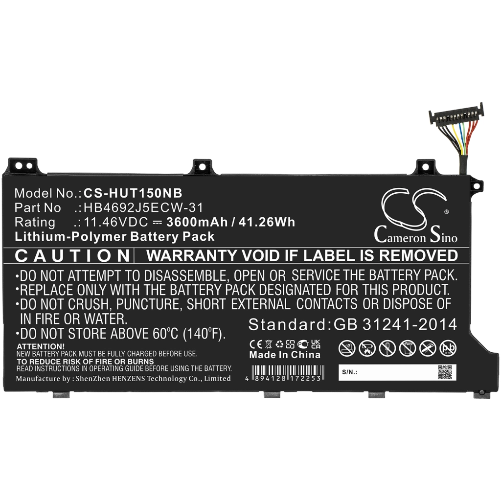 Batteria notebook Huawei MagicBook Pro HLY-19R (CS-HUT150NB)
