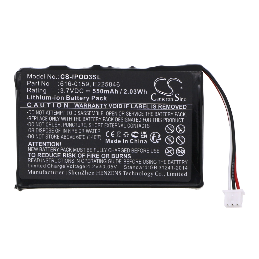 Batterie Sostituisce 616-0159