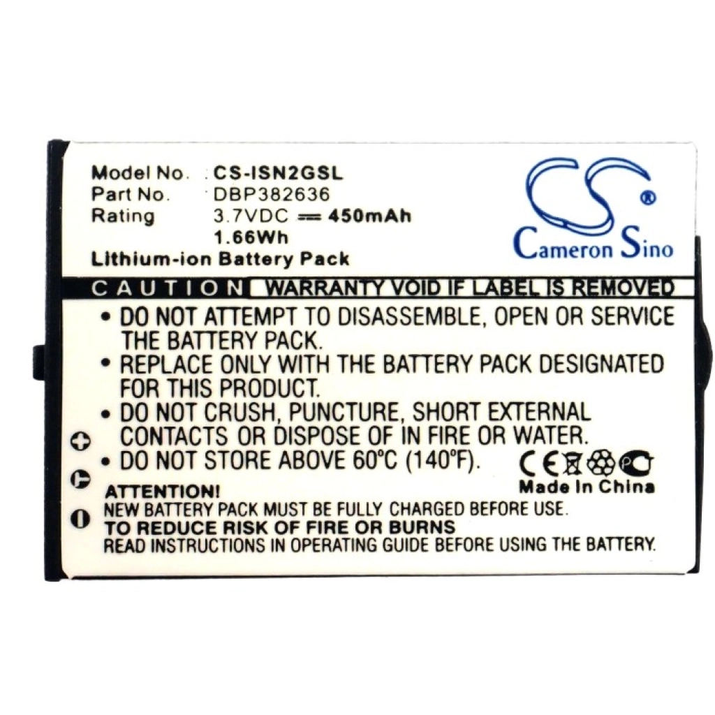 Batterie Batteria MP3, MP4, PMP CS-ISN2GSL