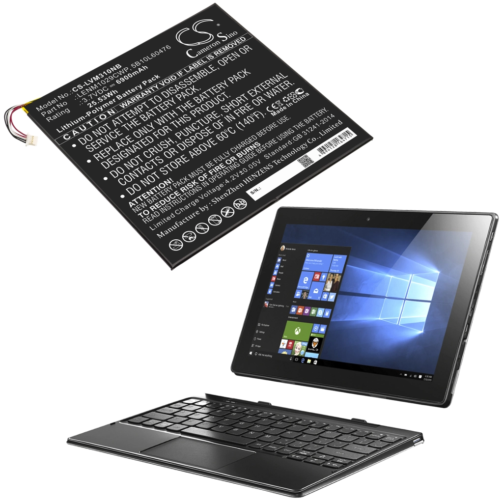 Batterie Batteria notebook CS-LVM310NB