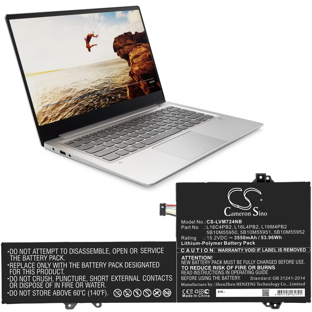 Batterie Batteria notebook CS-LVM724NB