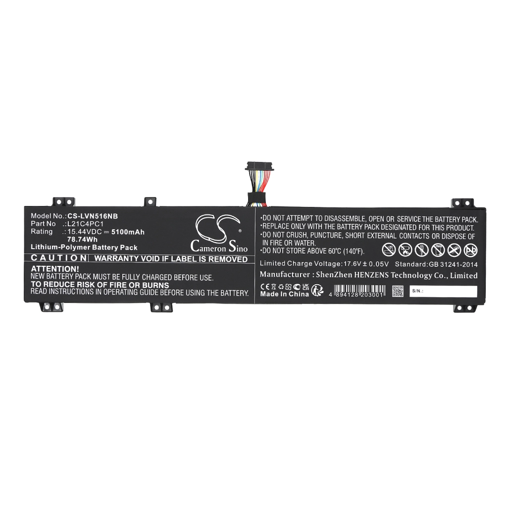 Batterie Batteria notebook CS-LVN516NB