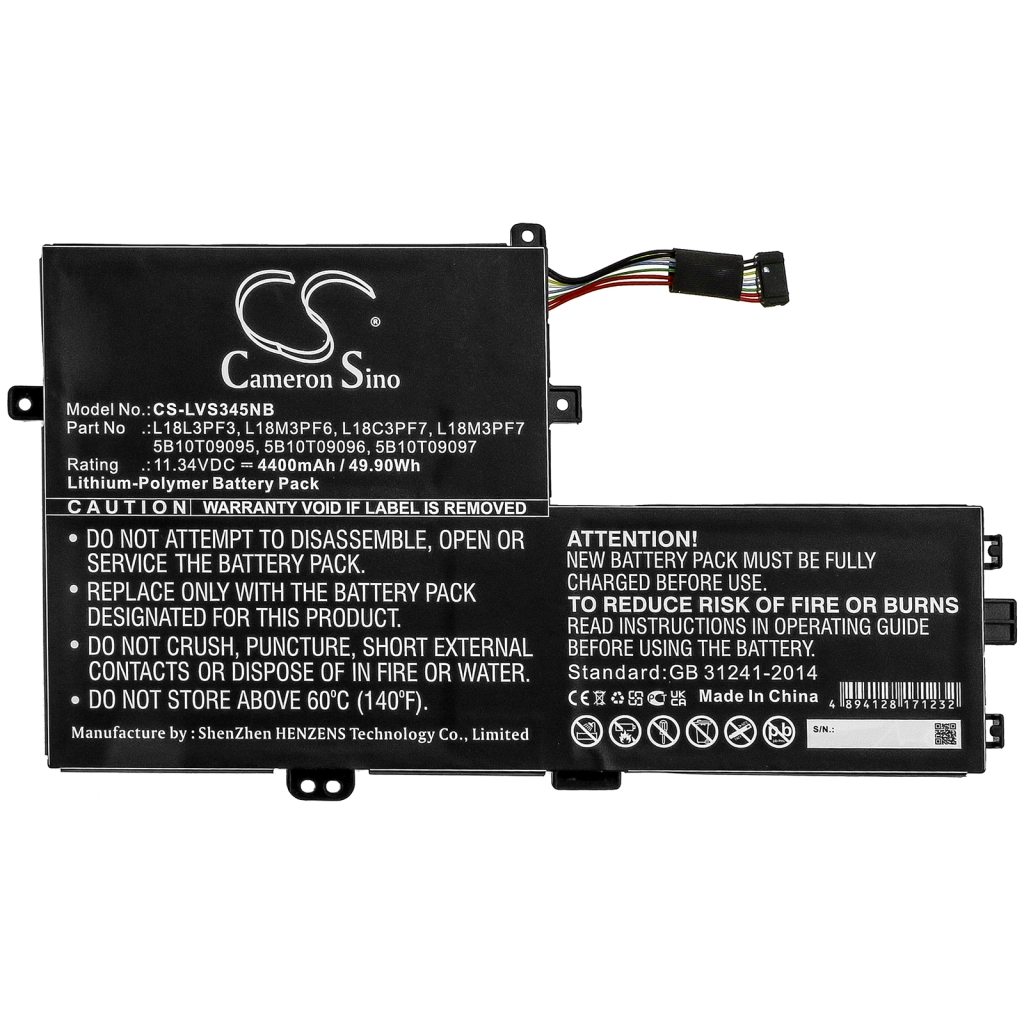 Batterie Batteria notebook CS-LVS345NB