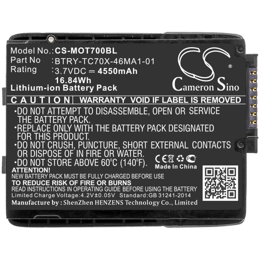 Codice a barre, batteria dello scanner Motorola TC75
