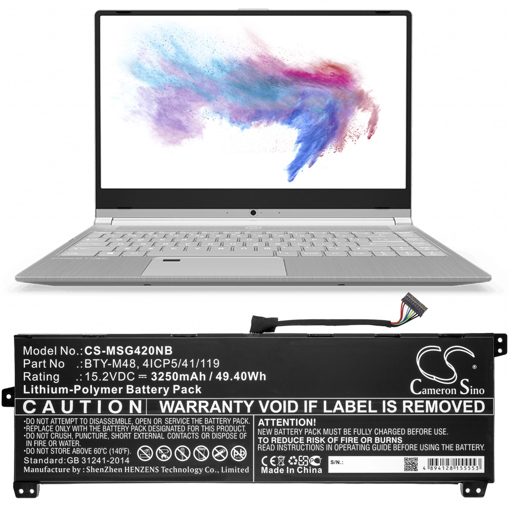 Batteria notebook MSI PS42 8RC-001es (CS-MSG420NB)