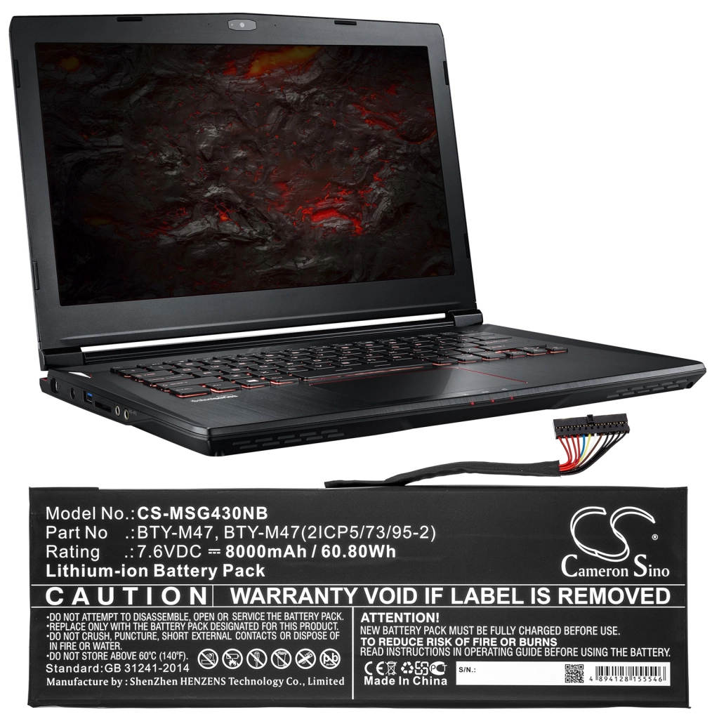 Batteria notebook MSI GS43 (CS-MSG430NB)