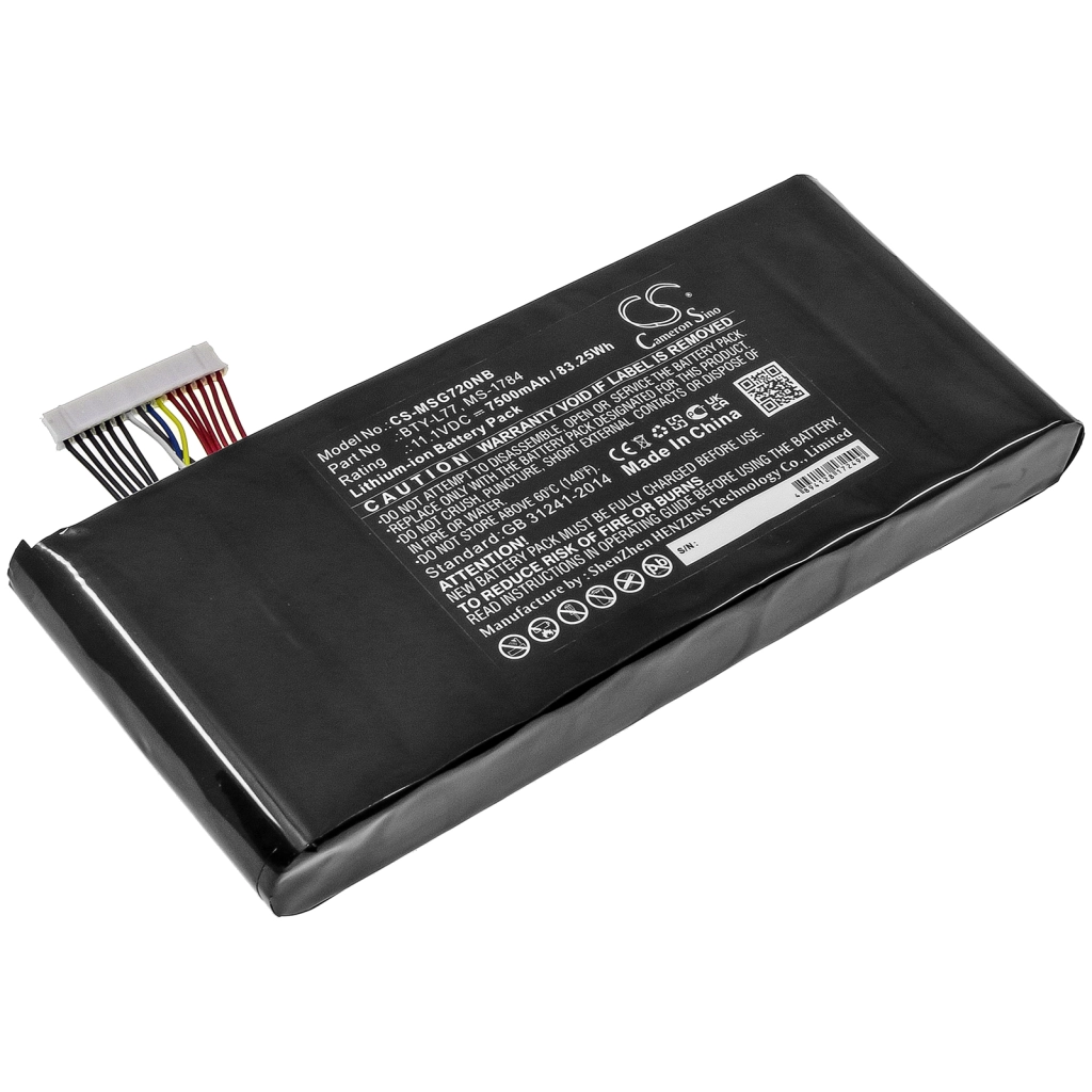 Batteria notebook MSI WT72 6QK16H11 (CS-MSG720NB)