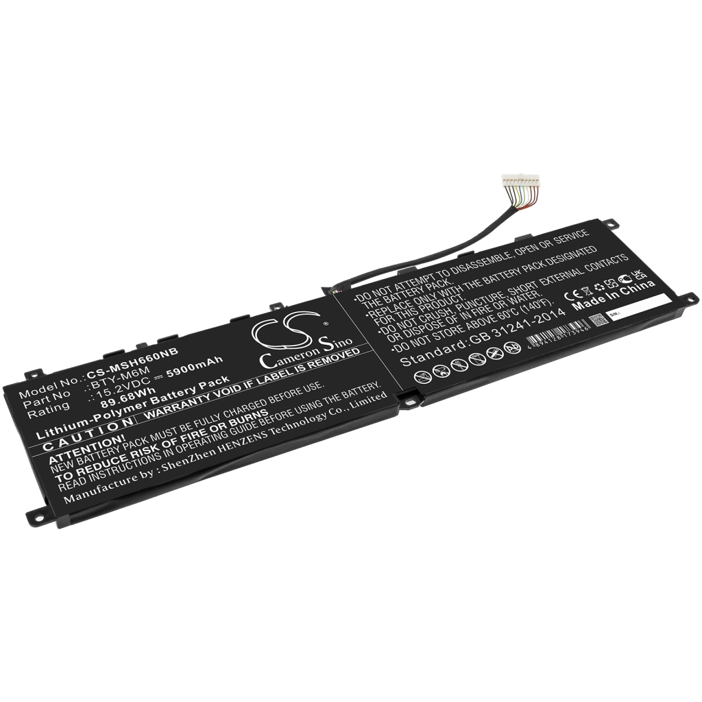 Batteria notebook MSI Creator 15 A10sdt-263cz (CS-MSH660NB)