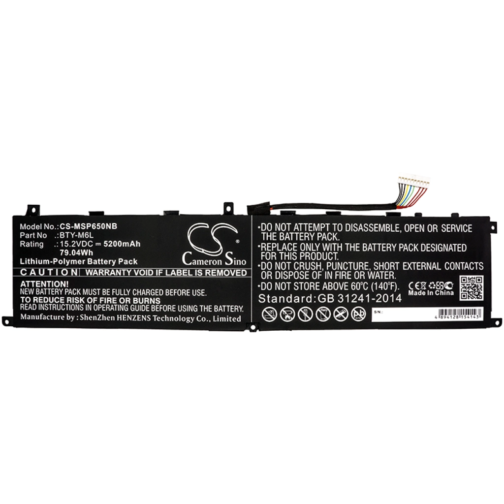 Batteria notebook MSI GS65 (CS-MSP650NB)