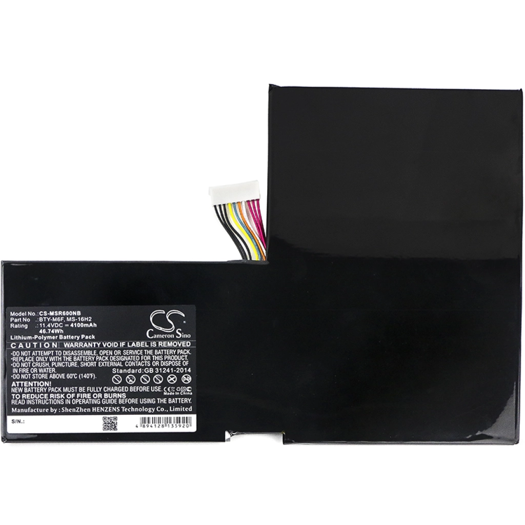 Batteria notebook MSI GS60 Ghost Pro 3K-097 (CS-MSR600NB)