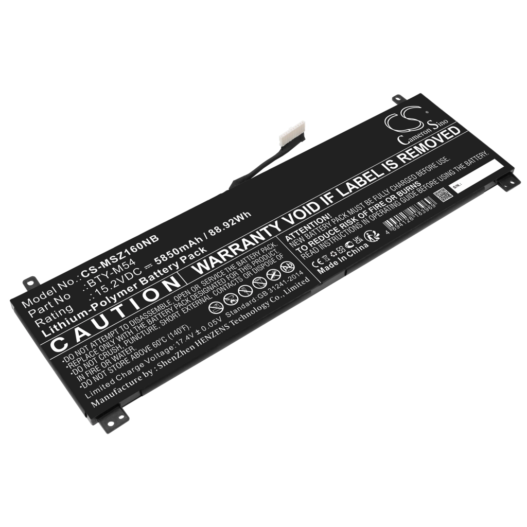 Batteria notebook MSI Creator Z16 A11UET-048 (CS-MSZ160NB)