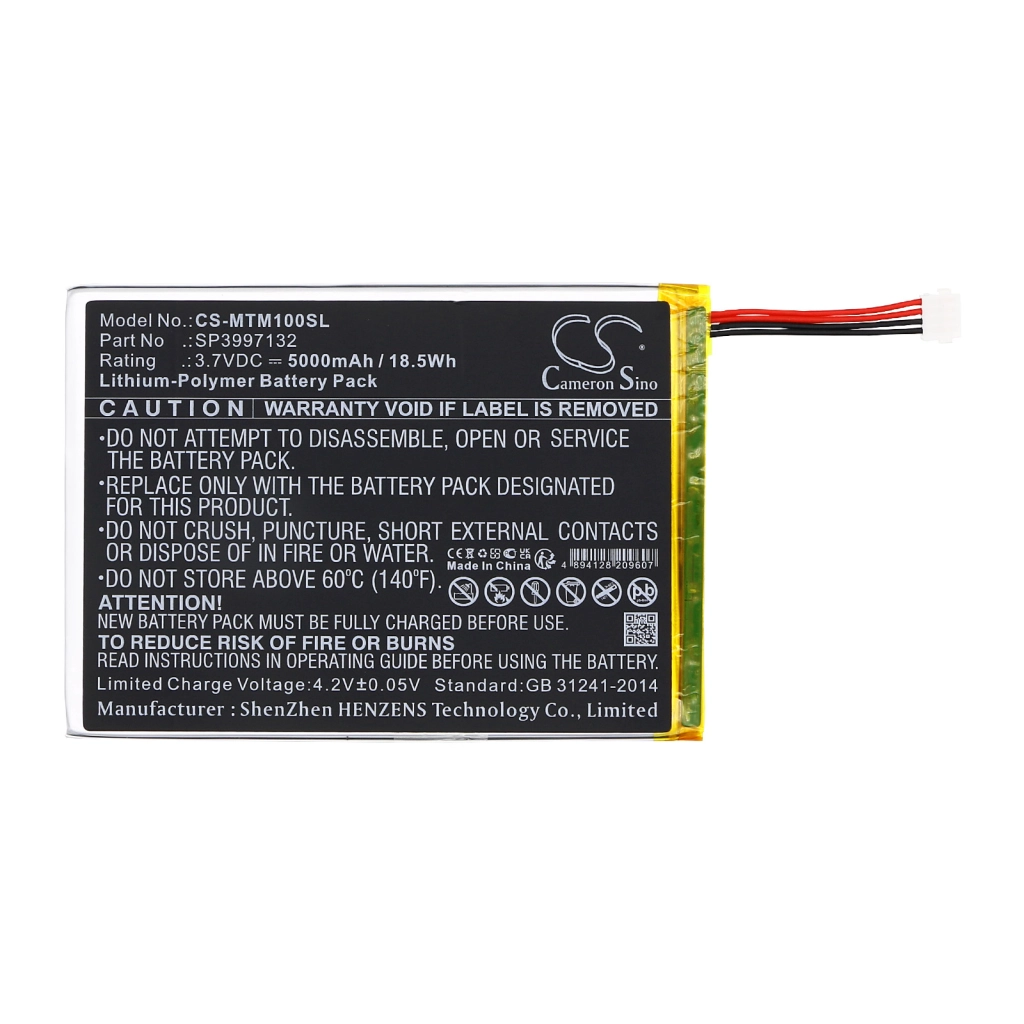 Batterie Batteria compressa CS-MTM100SL