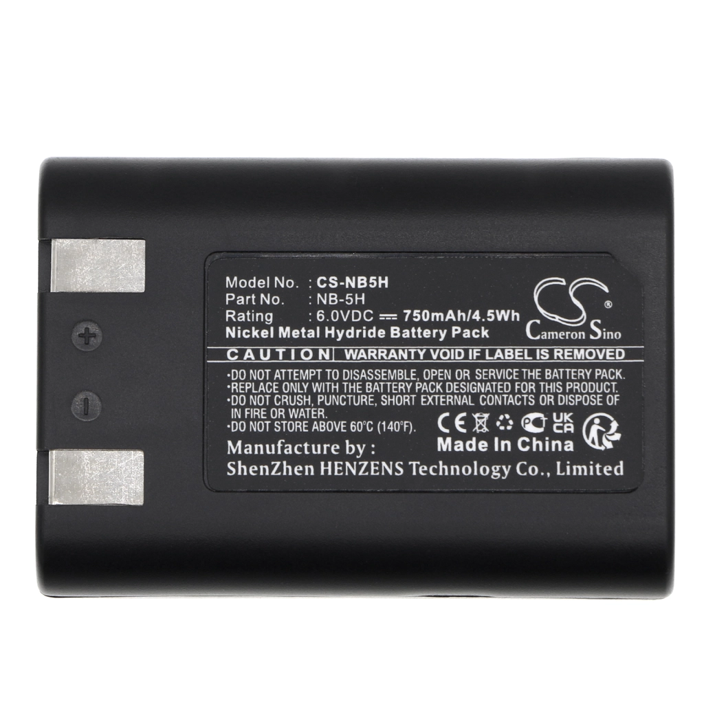 Sostituzione della batteria compatibile per Canon NB-5H