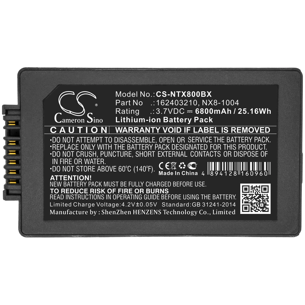Codice a barre, batteria dello scanner Point mobile CS-NTX800BX