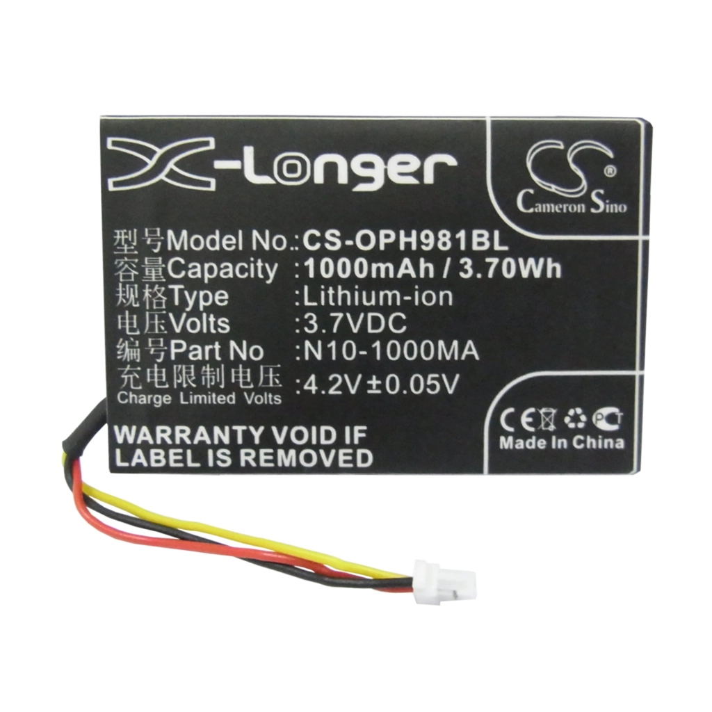 Codice a barre, batteria dello scanner Opticon CS-OPH981BL
