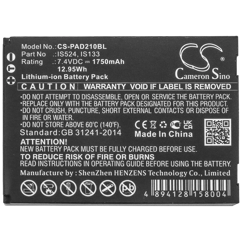Terminale di pagamento Batteria Pax CS-PAD210BL