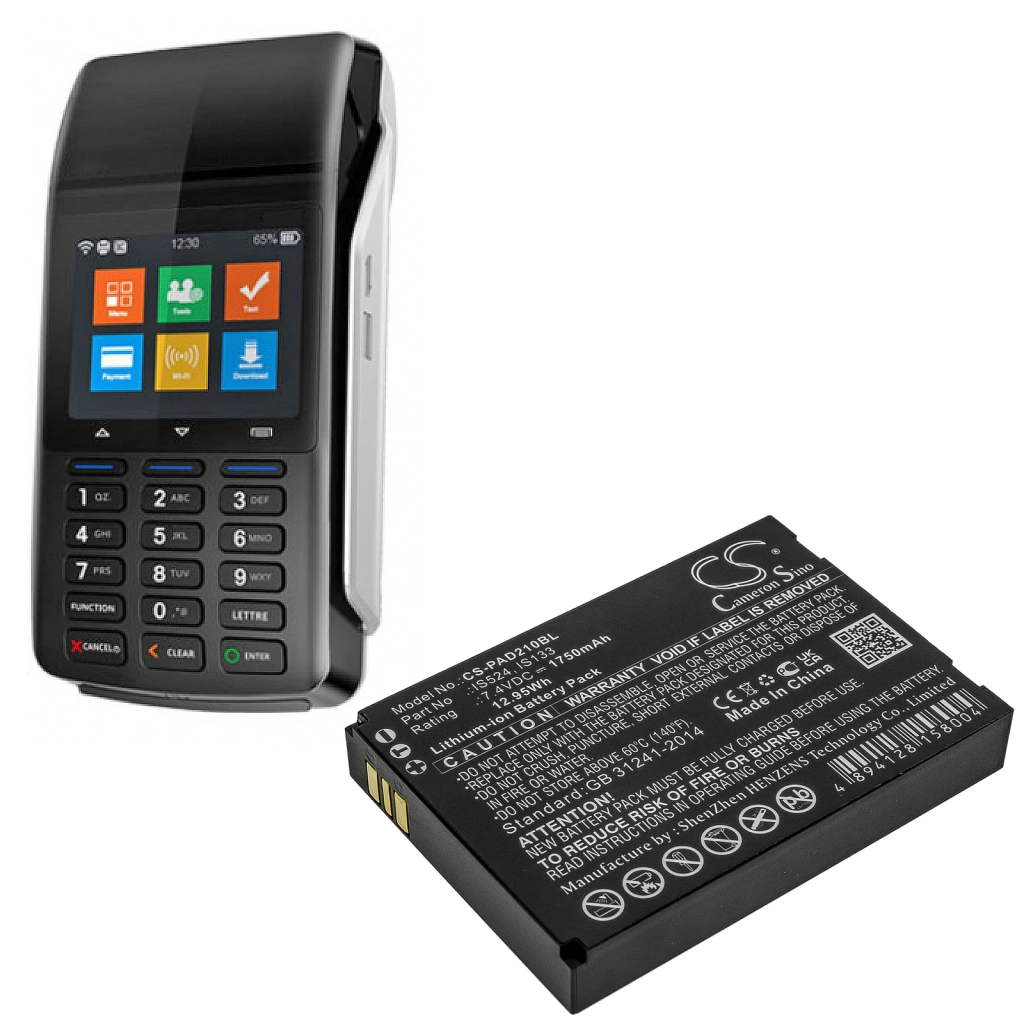 Terminale di pagamento Batteria Pax CS-PAD210BL