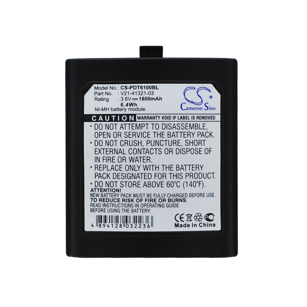 Codice a barre, batteria dello scanner Symbol CS-PDT6100BL
