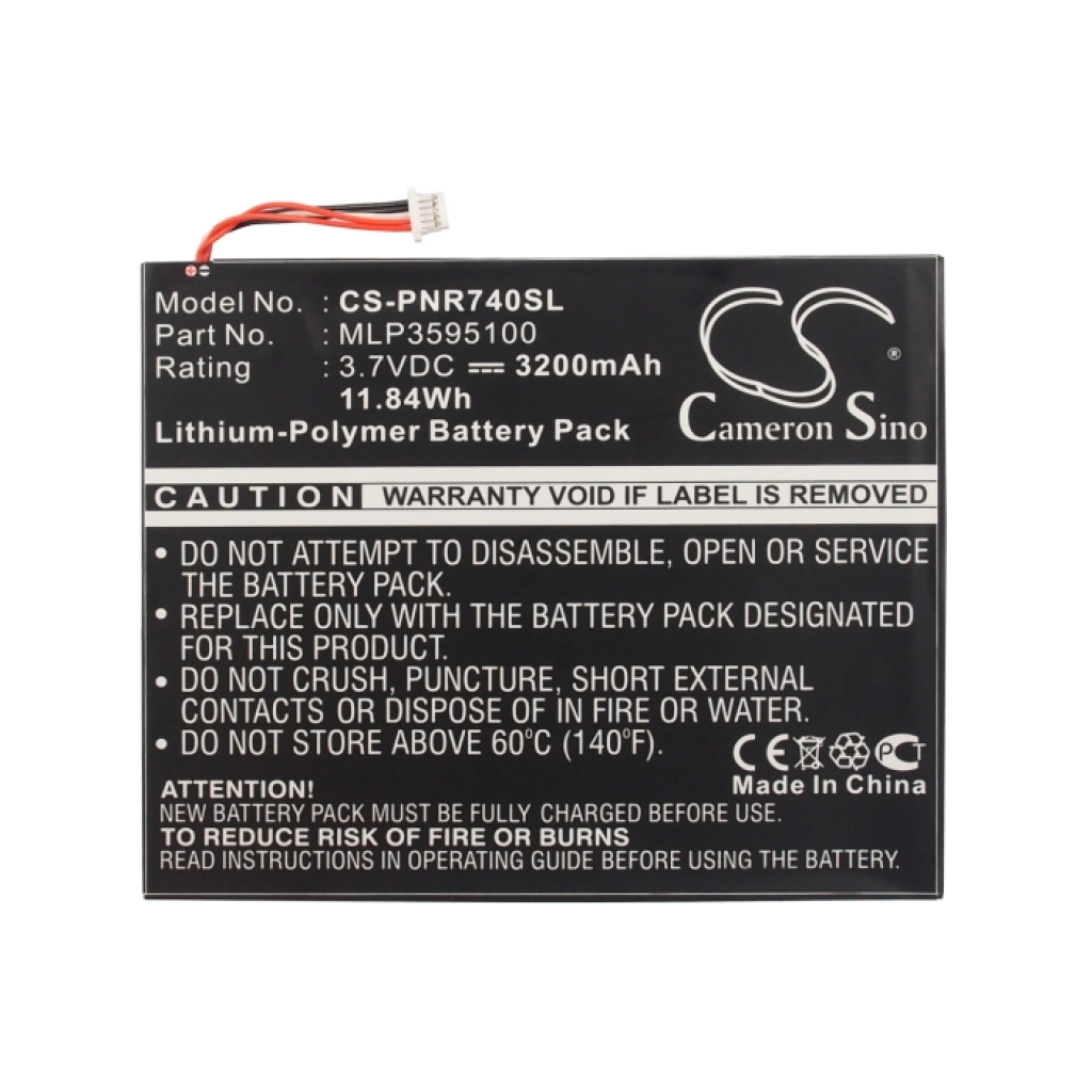 Ebook, batteria eReader Pandigital CS-PNR740SL