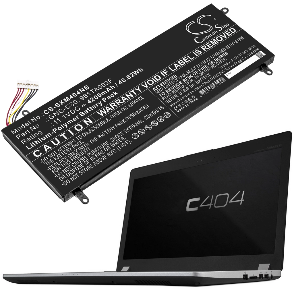 Batteria notebook Gigabyte U2442F (CS-SXM404NB)