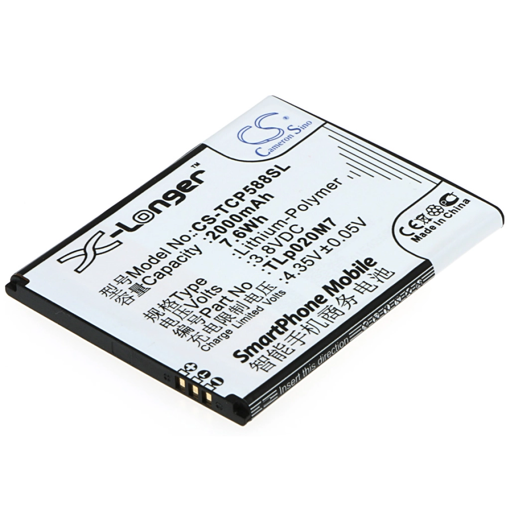 Batterie Batteria del telefono cellulare CS-TCP588SL