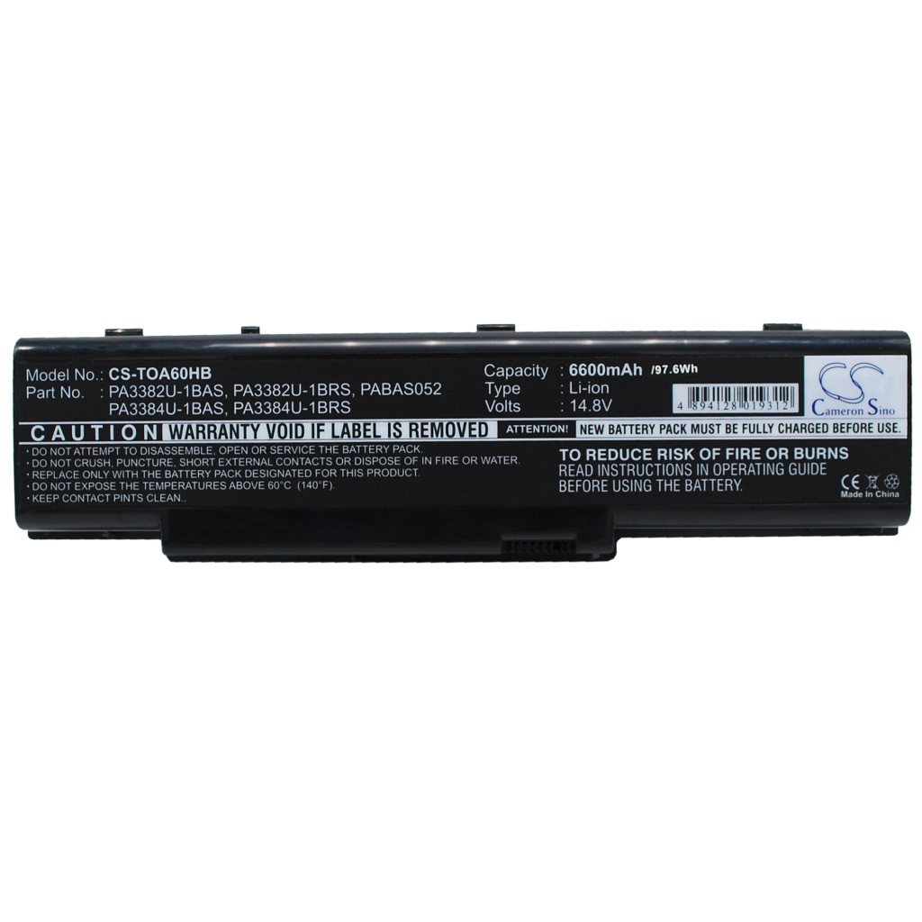 Batteria notebook Toshiba Satellite A60 Series (CS-TOA60HB)