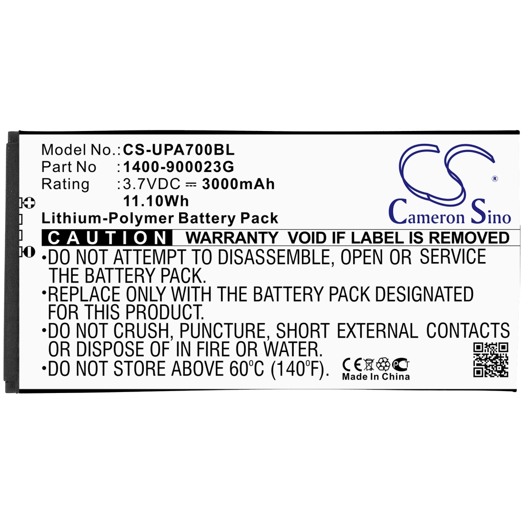 Codice a barre, batteria dello scanner Unitech PA700MCA (CS-UPA700BL)