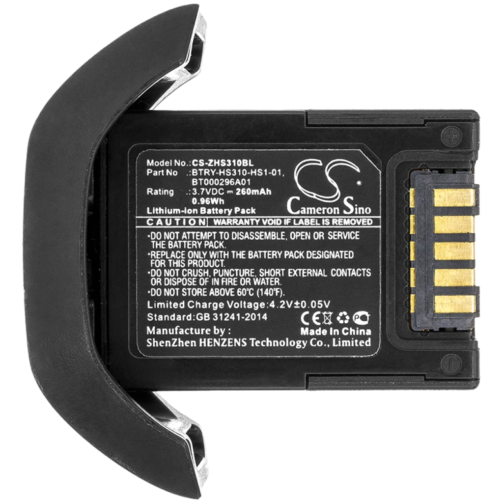 Codice a barre, batteria dello scanner Zebra CS-ZHS310BL