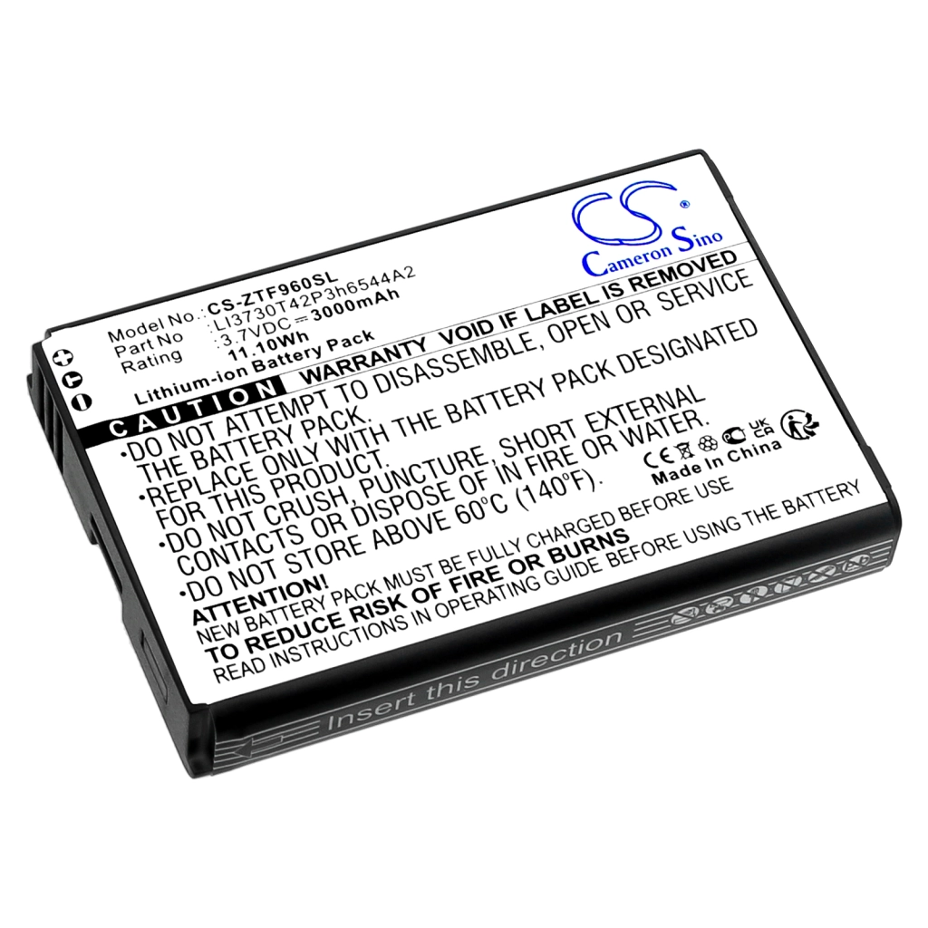 Compatible battery replacement for ZTE LI3730T42P3H6544A2
