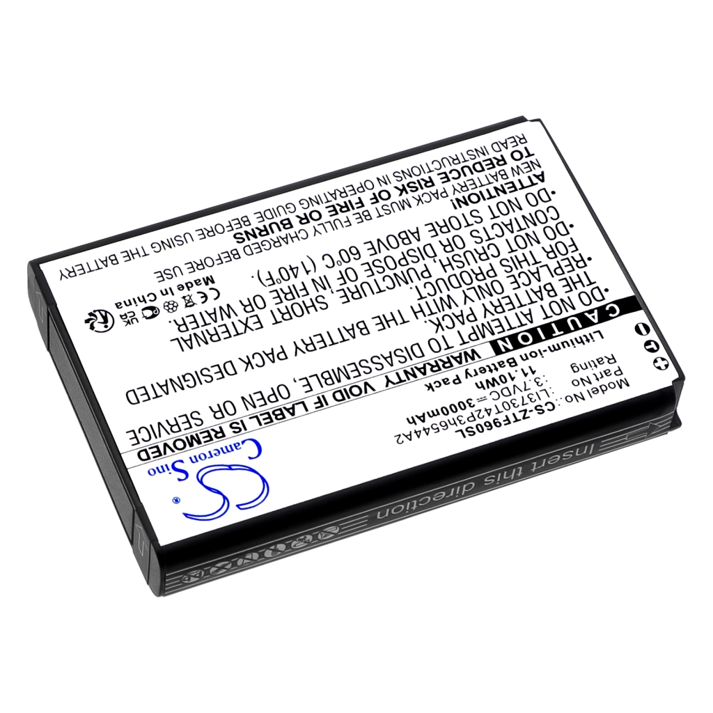 Compatible battery replacement for ZTE LI3730T42P3H6544A2