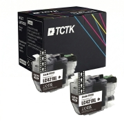 TCTK Ink Cartridges LC-421XL 2-pack Black compatible with Brother DCP-J 1050 DW, for DCP-J 1140 DW, for DCP-J 1800 DW, for MFC-J 1010 DW, replaces LC421XLBK