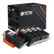 TCTK Cartucce d'inchiostro C-525BK set da 2 Nero compatibile con Canon PIXMA IP4850 IP4950 IX6550 MG5150 MG5250 MG5350 MG6150 MG6250 MG8150 MG8250 MX715 MX885 MX895
