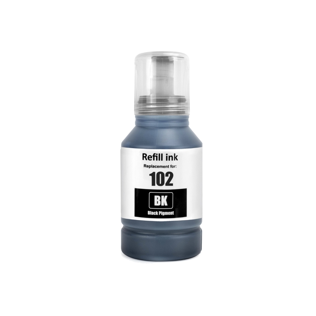 Compatibile con Epson 102 / 127ml Inchiostro Nero (Inchiostro di stampa - Pigmento)