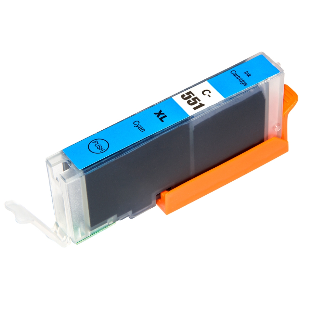 Compatibile con Canon CLI-551XLC / 12ml Inchiostro Ciano (Cartucce d'inchiostro)