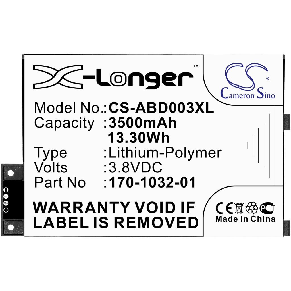 Batterie Ebook, batteria eReader CS-ABD003XL
